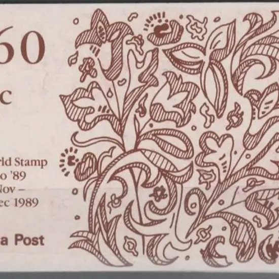 1989 $3.60 Christmas booklet overprinted World ...