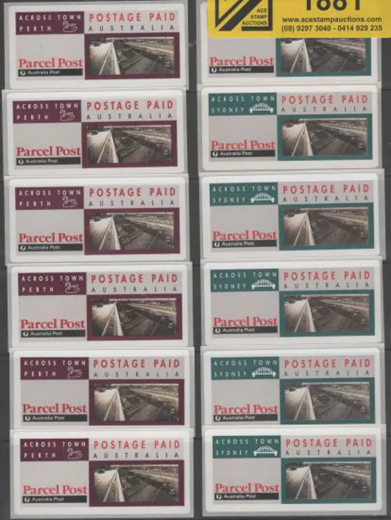 1991 Across Town Sydney & Perth S/A labels x 13 of ... Image 1++