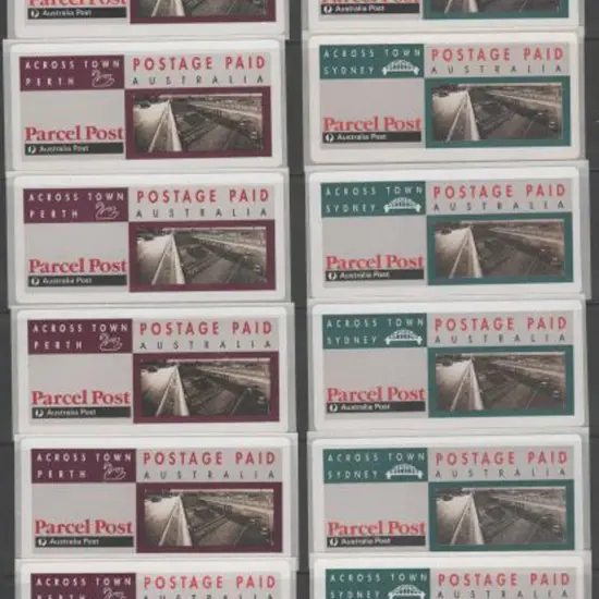 1991 Across Town Sydney & Perth S/A labels x 13 of ...