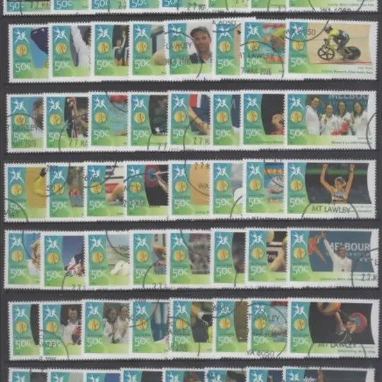 2006 50c Commonwealth Games complete set from the ...