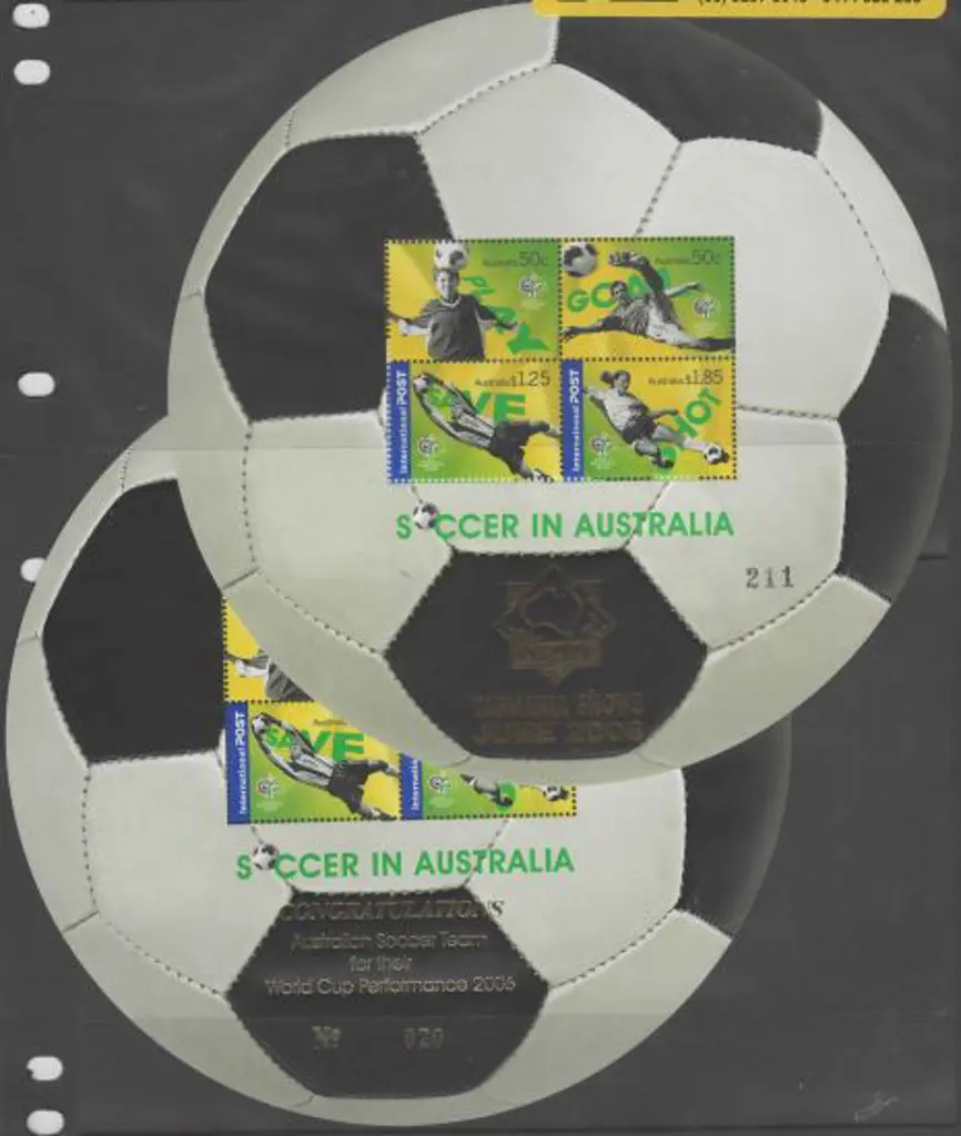 2006 Soccer in Australia M/S's ovptd "APTA ... Image 1++