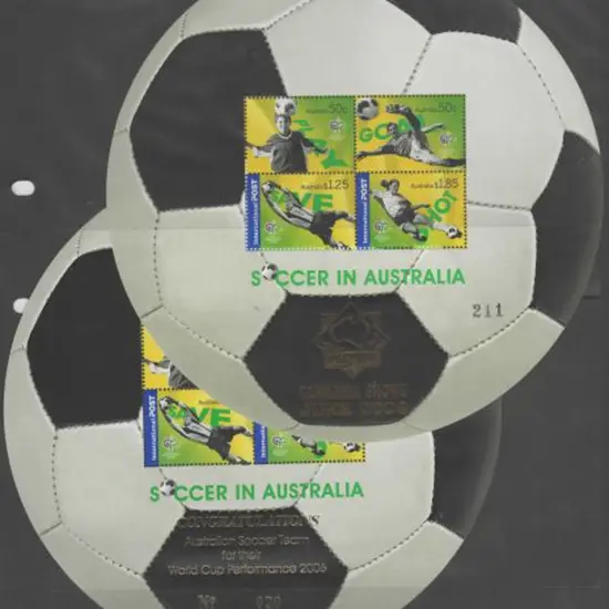 2006 Soccer in Australia M/S's ovptd "APTA ...