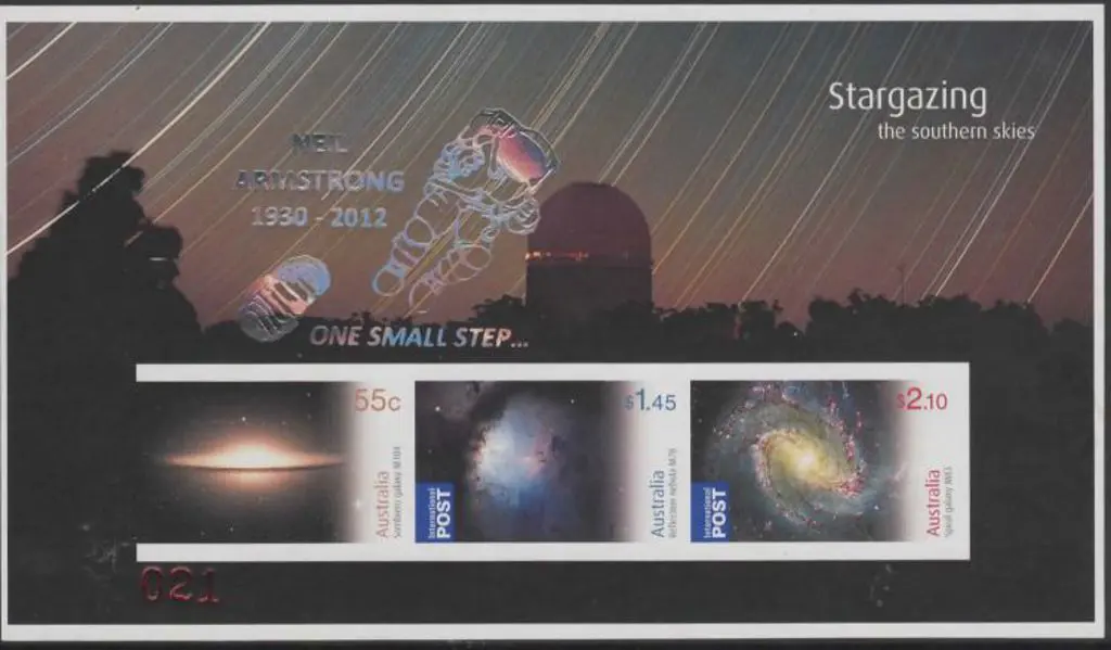 2009 Stargazing imperforate M/S ovptd "Neil ... Image 1++
