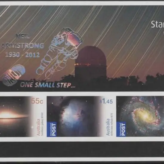 2009 Stargazing imperforate M/S ovptd "Neil ...