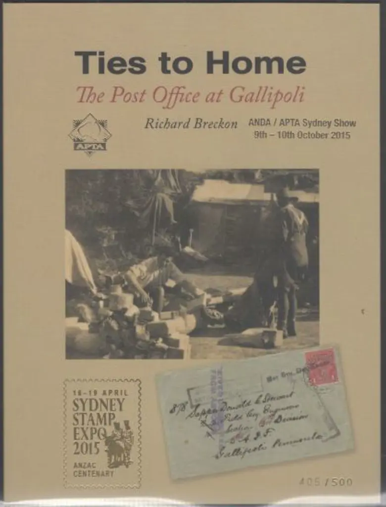 2015 "Ties to Home - Gallipoli" prestige booklet ... Image 1++