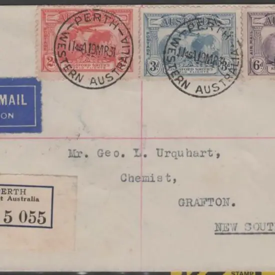 1931 (19th March) Kingsford Smith flown cover from ...