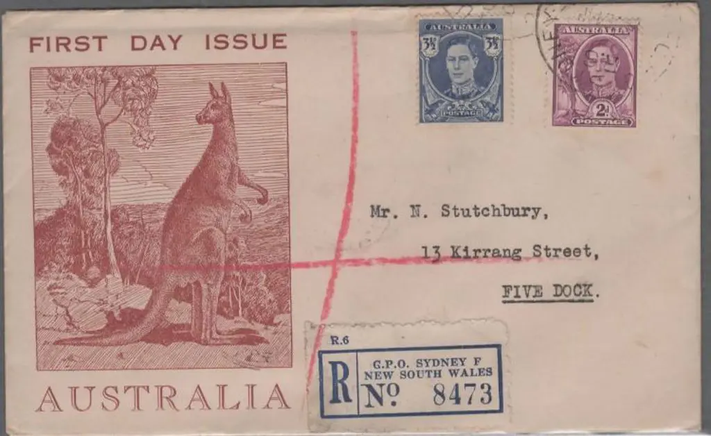 1944 (4th Dec) 2d purple KGVI on Hughes generic ... Image 1++