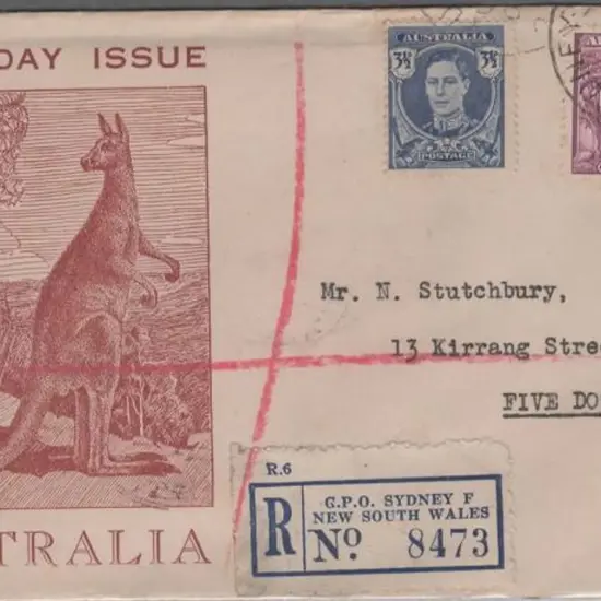 1944 (4th Dec) 2d purple KGVI on Hughes generic ...