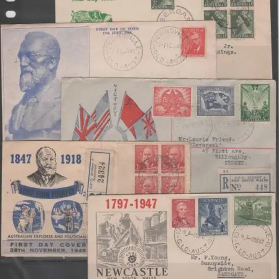 1946 (18th Feb) Peace set of 3 on Smyth Sydney ...