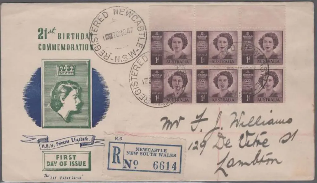 1947 (20th Nov) 1d Princess Elizabeth on "The Set ... Image 1++