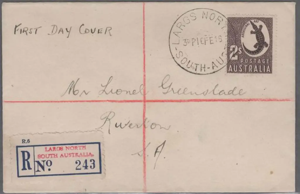 1948 (16th Feb) 2/- Crocodile on plain John Gower ... Image 1++