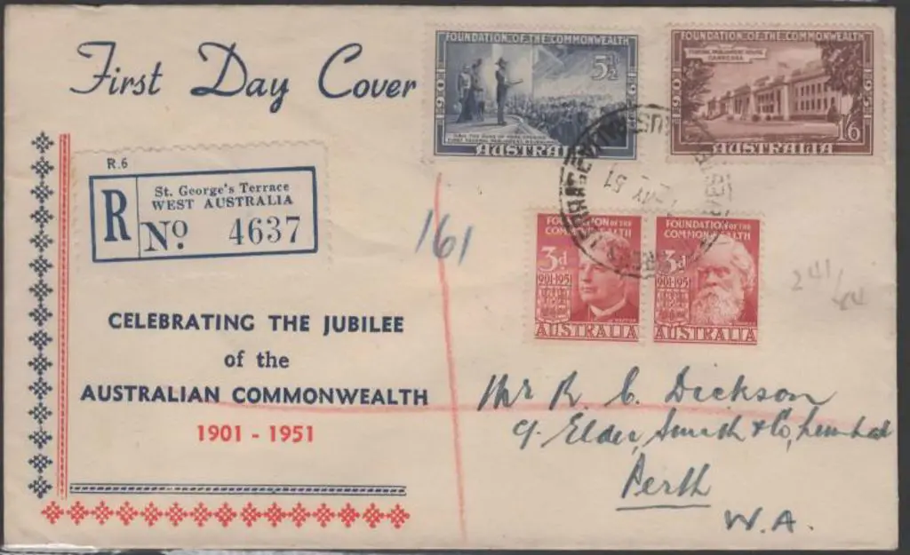 1951 (1st May) Federation set of 4 on reg Mitchell ... Image 1++