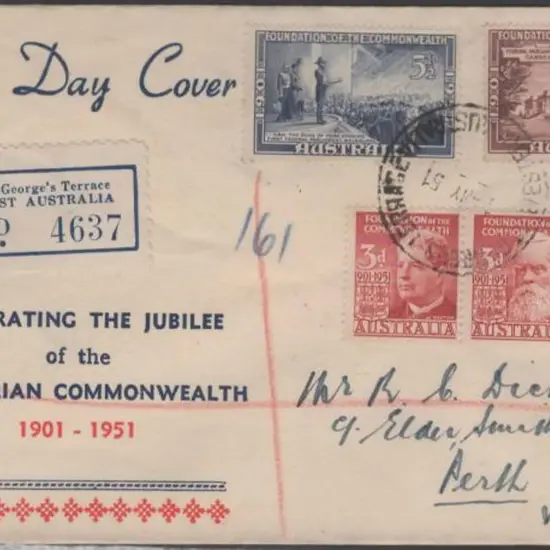 1951 (1st May) Federation set of 4 on reg Mitchell ...