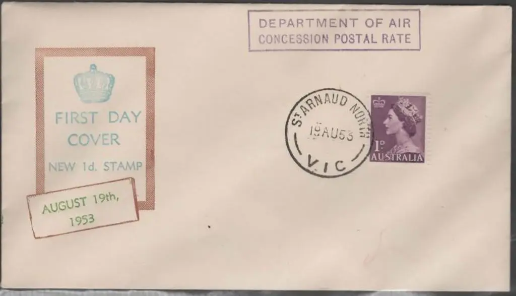 1953 (19th Aug) 1d QEII Bergen unaddressed with ... Image 1++