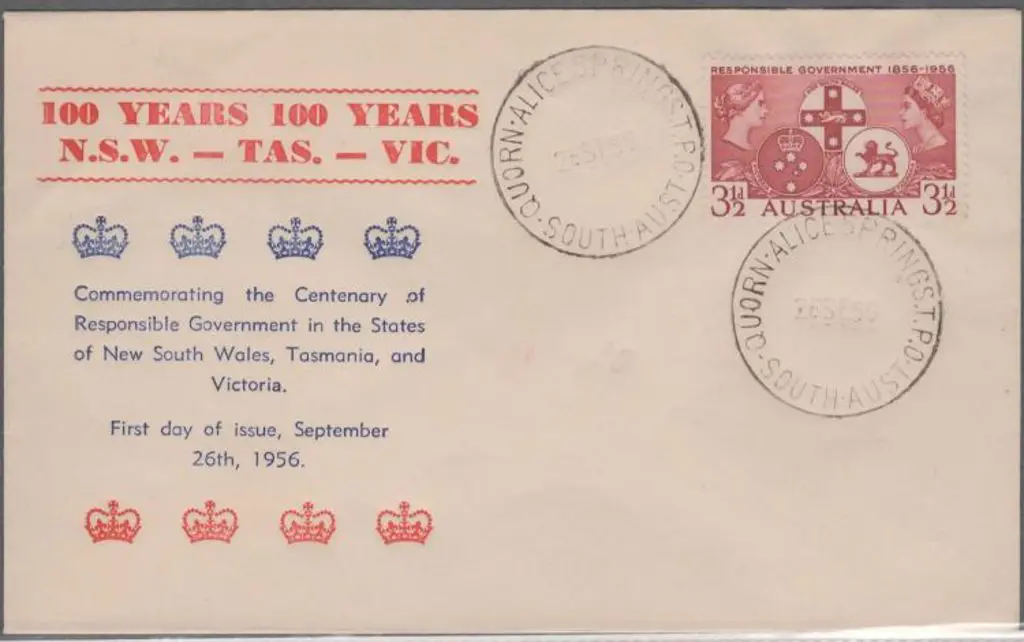 1956 (26th Sept) 3½d SA Govt on unaddr Arthur ... Image 1++