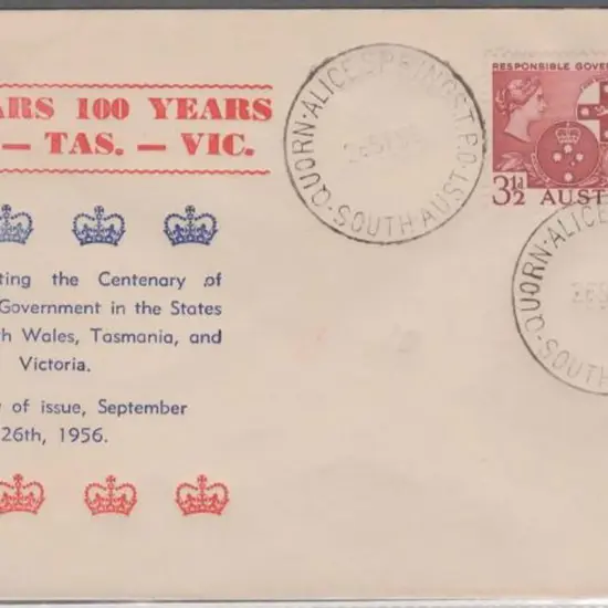 1956 (26th Sept) 3½d SA Govt on unaddr Arthur ...