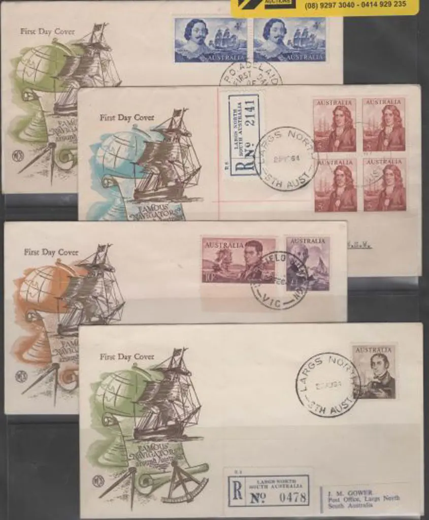 1963/64 Navigators on 4 WCS covers with 4/- pair ... Image 1++
