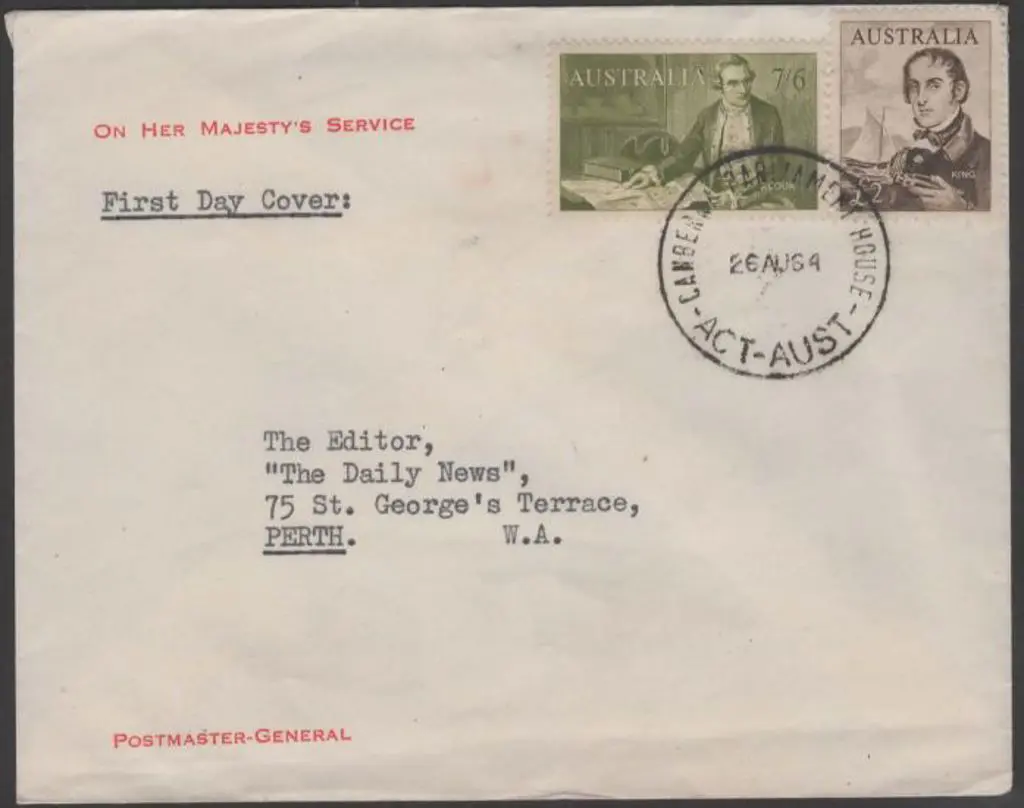 1964 (26th Aug) £2 King & 7/6d Cook pmkd Canberra ... Image 1++