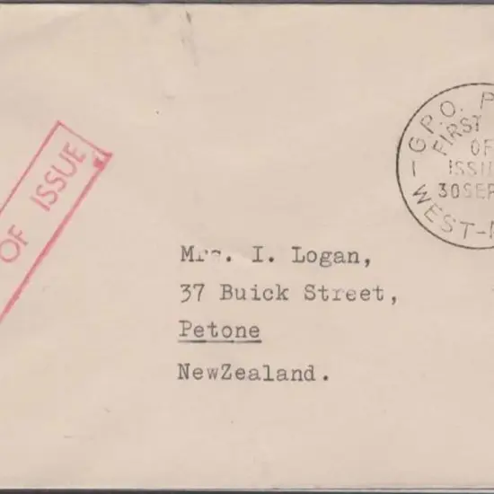 1960 (30th Sept) 6d Anteater plain envelope with ...