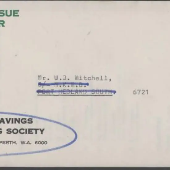 1969 (17th Sept) 7¢ sugar on Statewide Savings env ...