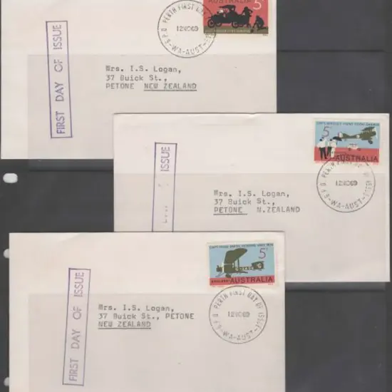 1969 (12th Nov) 50th Anniv of First England-Aust ...