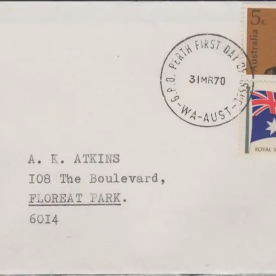 1970 (31st Mar) Royal Visit pair on plain cover ...