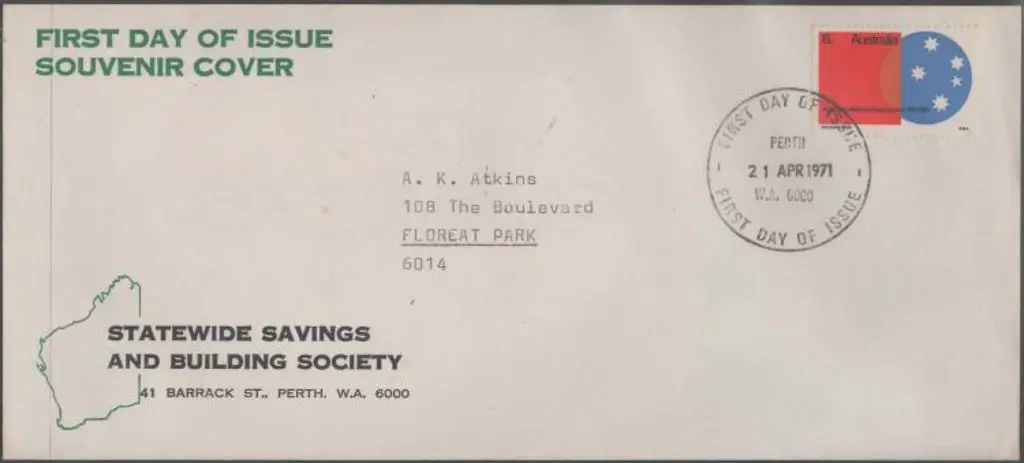 1971 (21st April) 6¢ ANA with insert (ii) & on ... Image 1++