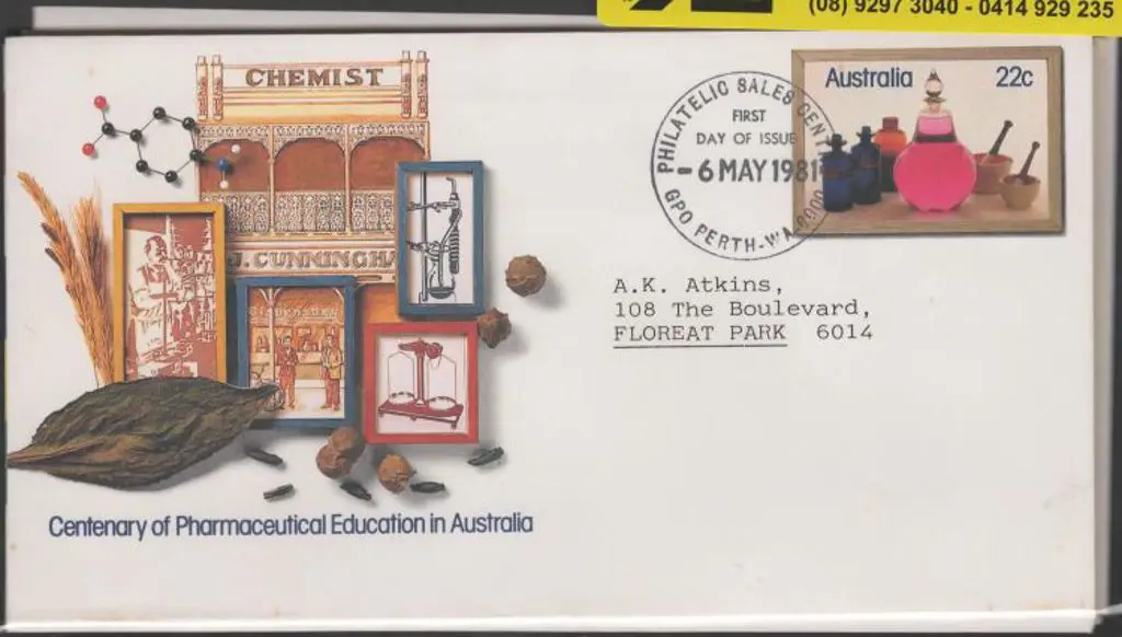 1980/81 Australia Post PSE's sent to A.K. Atkins, ... Image 1++