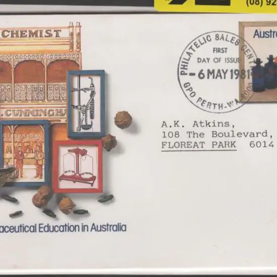 1980/81 Australia Post PSE's sent to A.K. Atkins, ...