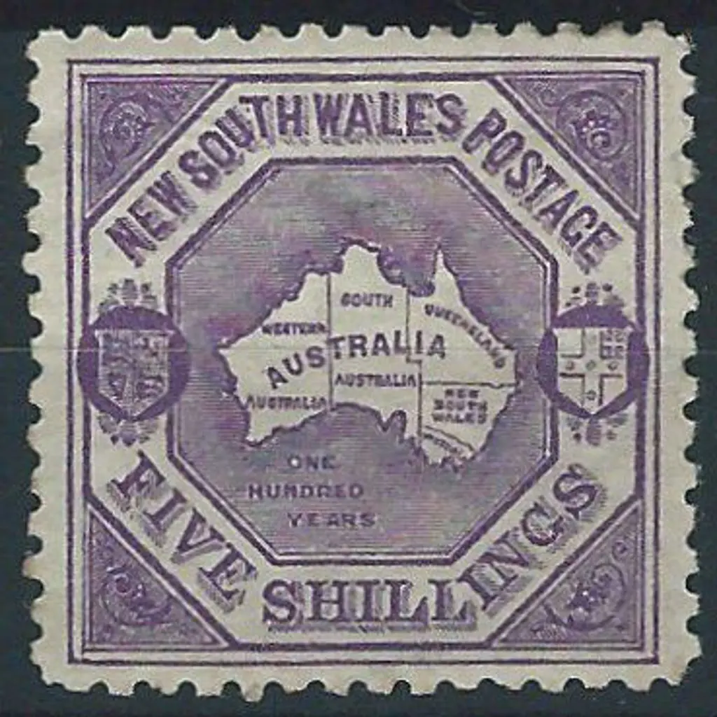 1890 5/- mauve, perf 11. MLH & well centred. SG ... Image 1++