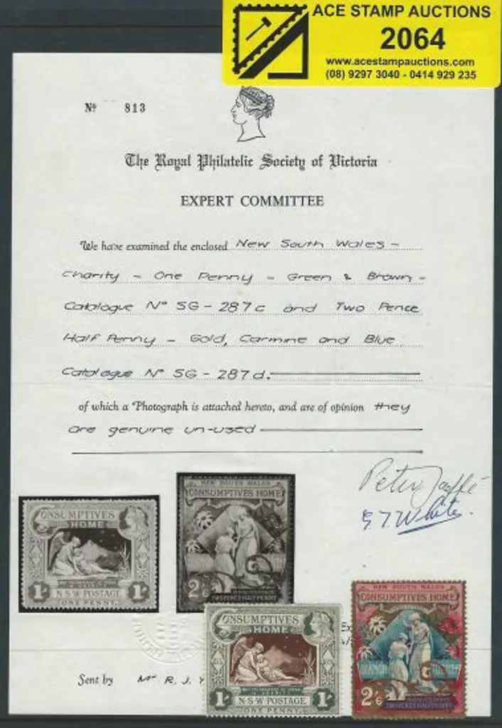 1897 Diamond Jubilee Charity pair. Fine MLH except ... Image 1++