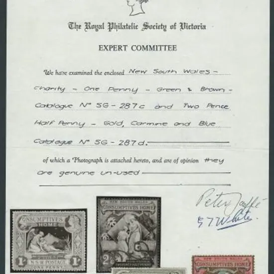1897 Diamond Jubilee Charity pair. Fine MLH except ...