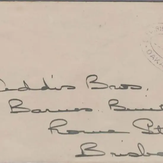 1935 (19th Aug) Dakabin to Brisbane cover with KGV ...
