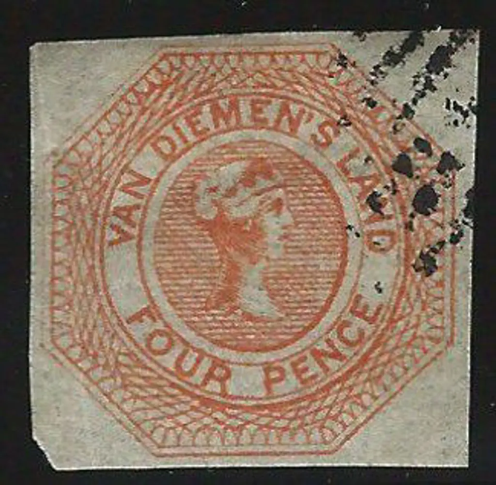 1853 4d dull orange. Superb used with 4 margins. A ... Image 1++