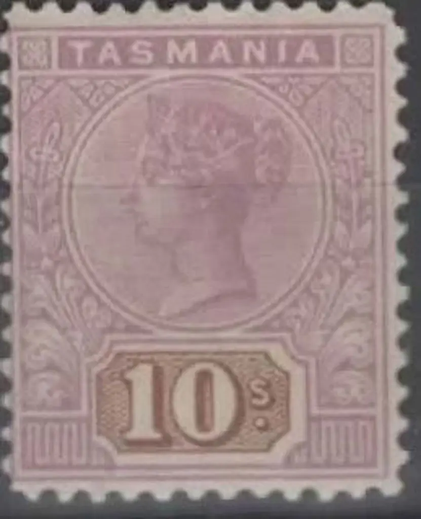 1892 10/- mauve & brown QV. MLH with minor gum ... Image 1++