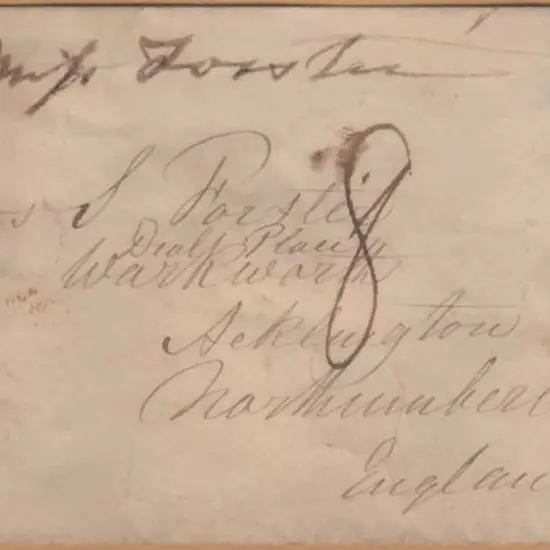 1852 (late usage) 3d blue "half length" on cover ...