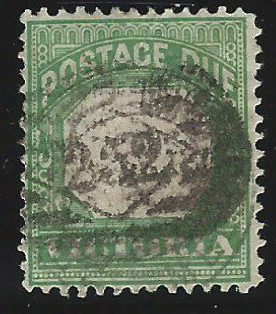 1895/96 Postage Due with bluish green frame but ... Image 1++