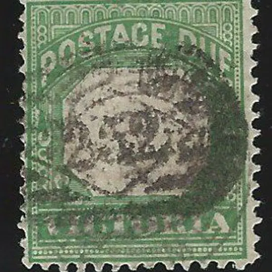 1895/96 Postage Due with bluish green frame but ...