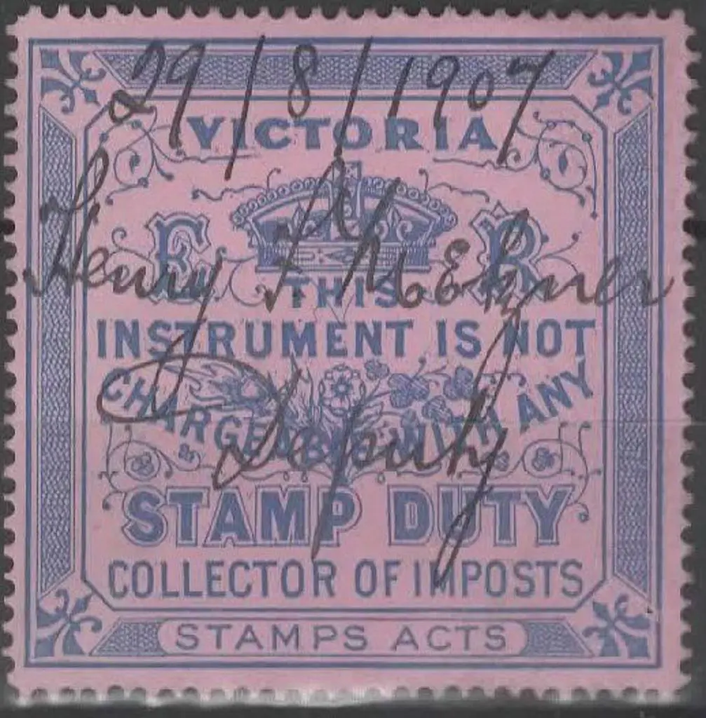 1902 Collector Of Imposts ER "This Instrument" ... Image 1++
