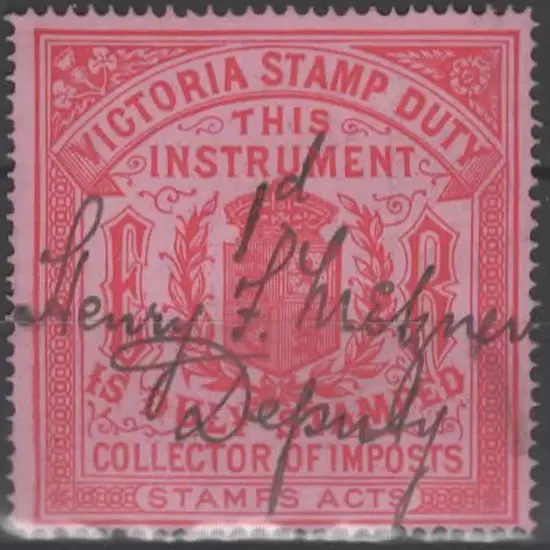 1902 Collector Of Imposts ER "This Instrument" ...