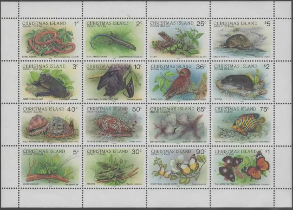 1988 Wildlife sheetlet of 16. MUH. Increasingly ... Image 1++