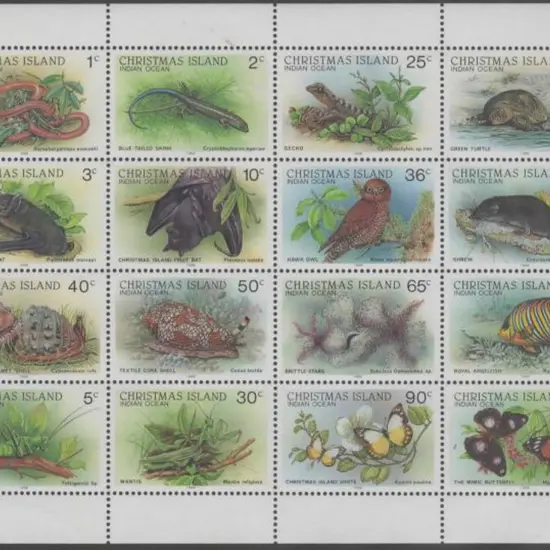1988 Wildlife sheetlet of 16. MUH. Increasingly ...