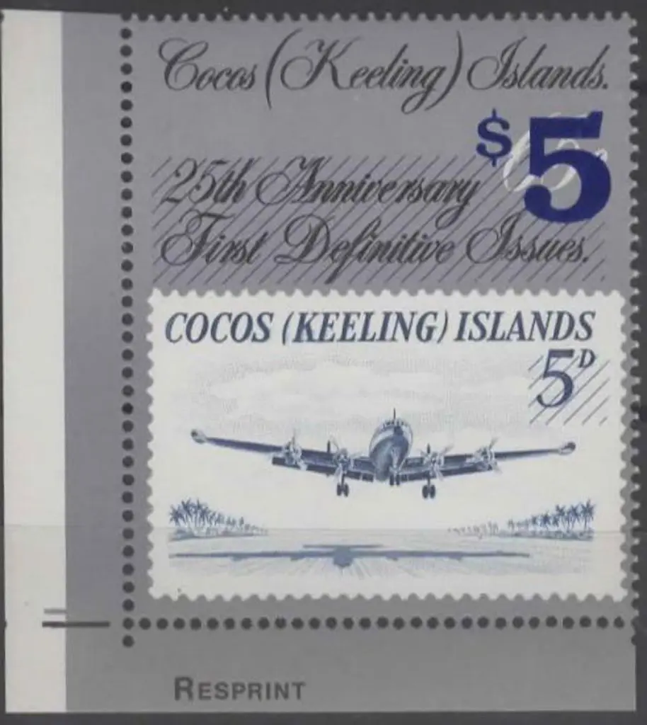 1990 $5 on 65c ovptd Constellation. Fresh MUH ... Image 1++