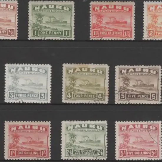1924 Century shiny-paper set to 10/- CTO (with gum ...