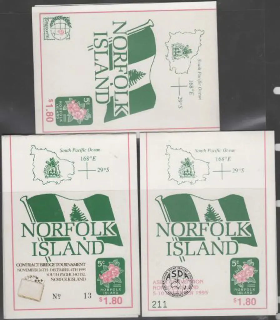 1995 $1.80 Flowers booklets with Singapore '95, ... Image 1++