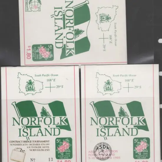 1995 $1.80 Flowers booklets with Singapore '95, ...