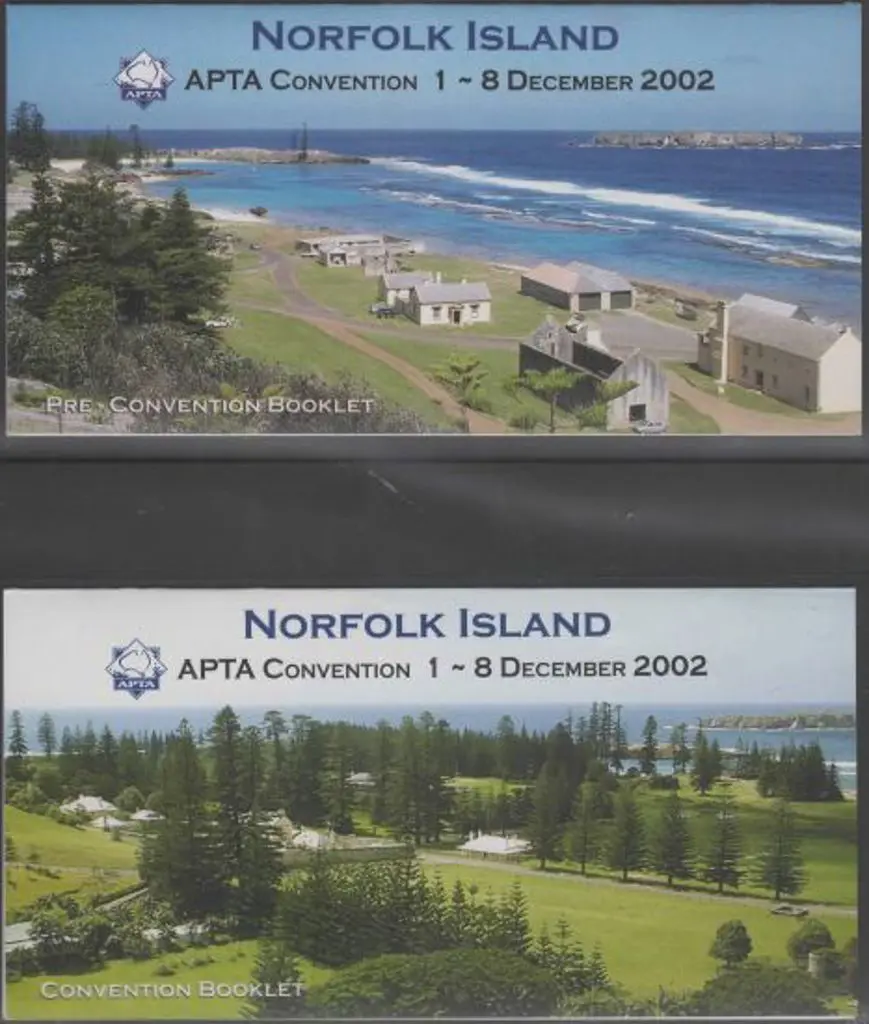 2002 APTA "Pre-Convention" & "Convention" $1 stamp ... Image 1++