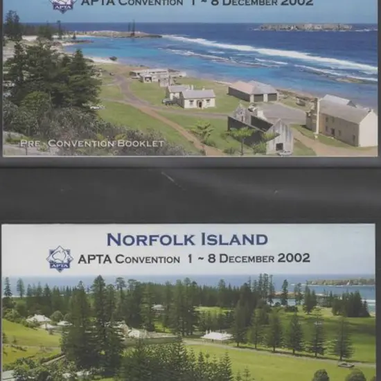 2002 APTA "Pre-Convention" & "Convention" $1 stamp ...