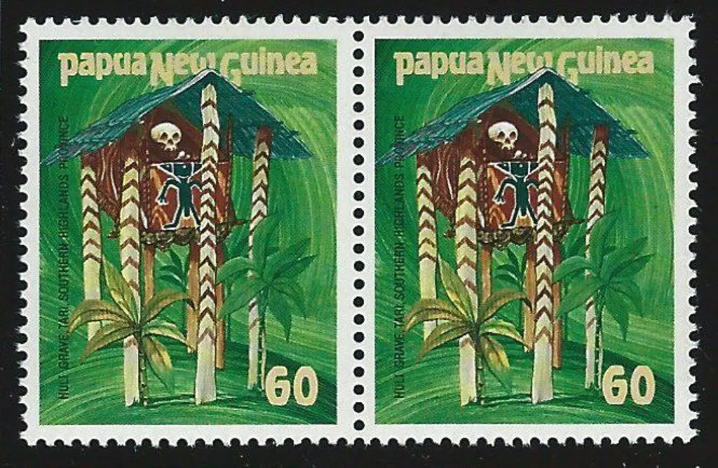 1985 Ceremonial Structures set of 4 trial stamps ... Image 1++