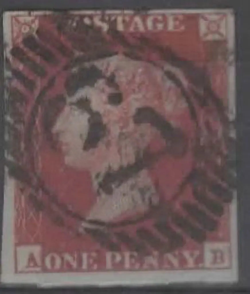 1841 1d lake-red QV fine used with central "67" ... Image 1++